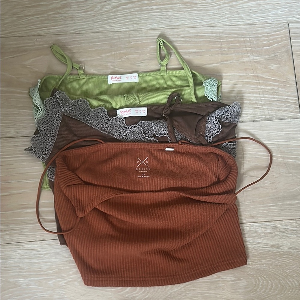 7 Piece Summer Everyday Crop Tank SHEIN ROMWE PacSun XS Curated Bundle Set - Picture 11 of 13
